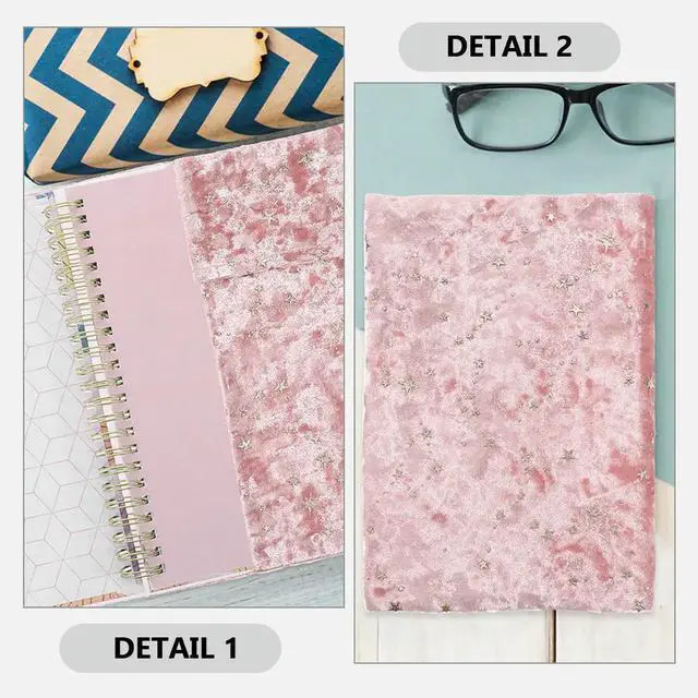 Alt view image 3 of 3 - Book Cover Wear-Resistant Cloth Protective Sleeve Decorative Hardcover Book Protector for School Reading