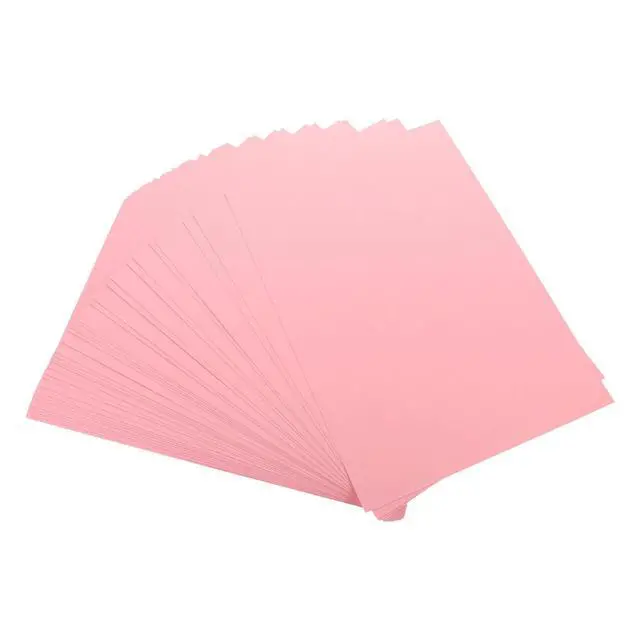 Alt view image 3 of 3 - 50 Sheets A4 Pink Card Paper Craft Supplies for DIY Art Projects Drawing Origami Scrapbooking Birthday Wedding Baby Shower