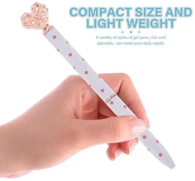 Main image of 5Pcs l Heart Shape Ballpoint Pens Creative Writing Pen Smooth Ink Student Office School Stationery