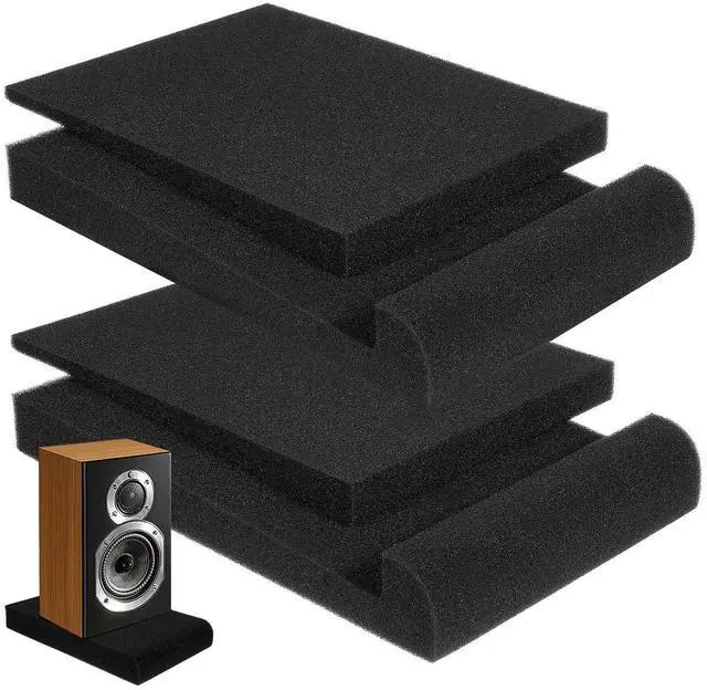 Alt view image 3 of 3 - 2Pcs Speaker Isolation Sponge Pads Anti Vibration Soundproofing Panels Acoustic Foam for Professional Recording Studio Equipment