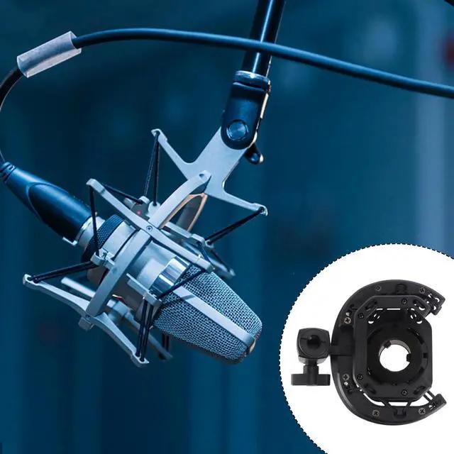 Alt view image 2 of 3 - Professional Condenser Microphone Mount Studio Shockmount Spider Bracket for Large Diaphragm Mics Radio Broadcasting Voice Over