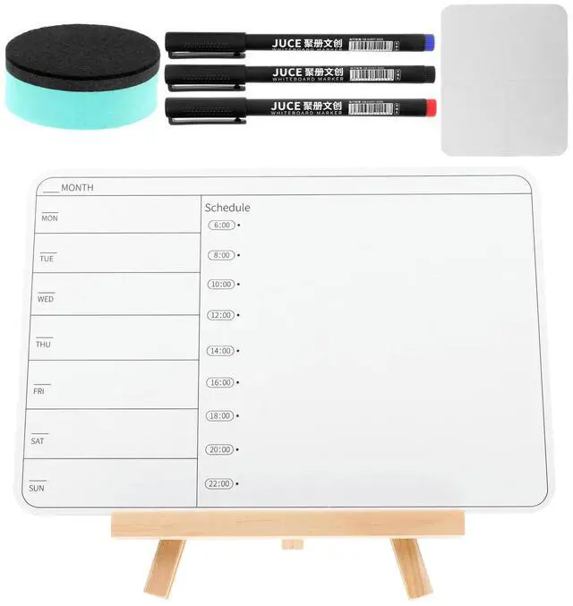Main image of 1Set Double-Sided Whiteboard Handheld Erasable Dry Erase Board for Kids Learning Fun Family Graffiti Drawing Painting Writing