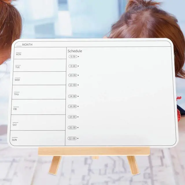 Alt view image 3 of 3 - 1Set Double-Sided Whiteboard Handheld Erasable Dry Erase Board for Kids Learning Fun Family Graffiti Drawing Painting Writing
