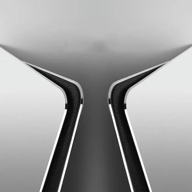 Alt view image 3 of 3 - Aluminum Alloy l Mouse Pad 20x17x0.25cm Heavy Grip Non-Slip Double Side Mouse Mat Professional Office