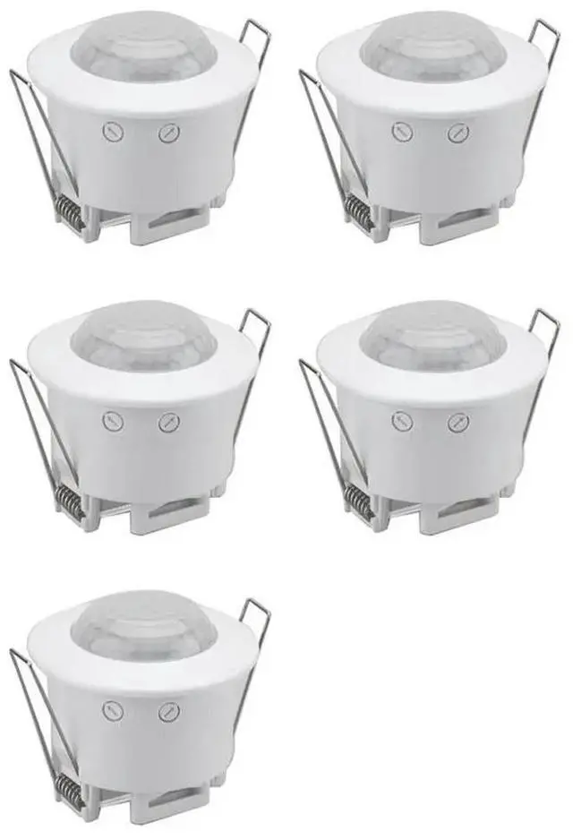 Main image of 5X Ceiling Recessed PIR Motion Sensor Infrared Adjustable Detector For Corridor Warehouse Stairs Porch Lamp Swi