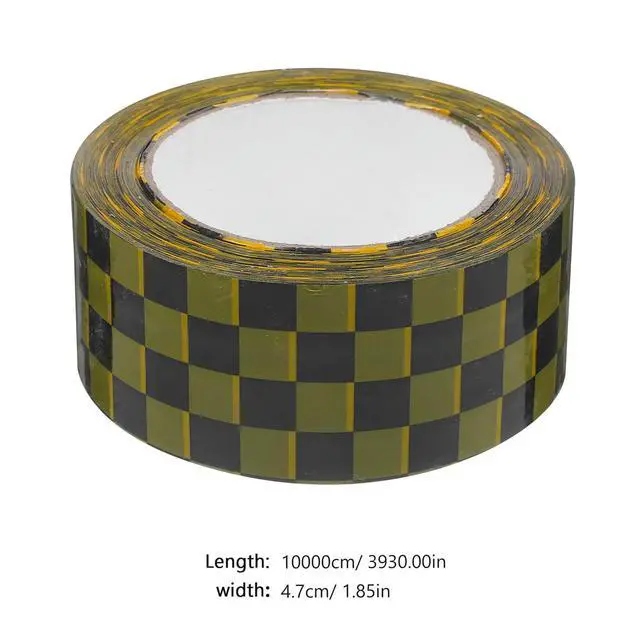 Alt view image 2 of 3 - 2 Rolls Checkerboard Pattern Washi For Packaging Sealing Sticky Duct Roll Shipping Packing Tape For Diy Crafts Boxes Adhesive