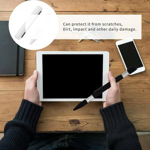 Alt view image 2 of 3 - 1Pcs Pencil Silicone Protective Sleeve Shockproof Anti-Fall to Install Compatible for Pencil 1 2