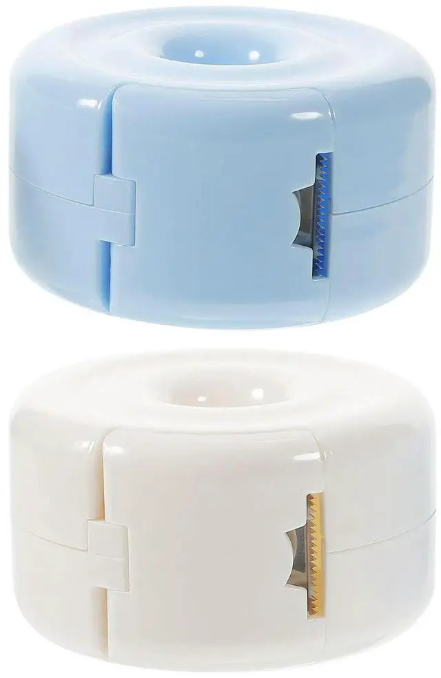 Main image of 2Pcs Tape Dispenser Desktop Tape Cutter Household Sticker Dispenser Office Supply Professional el Holder for Desk
