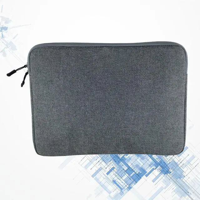 Alt view image 3 of 3 - 1Pcs 13 Inch Laptop Bag Waterproof Shockproof Notebook Pouch Organizer with Wear Resistant Lining for on The Go Use Grey