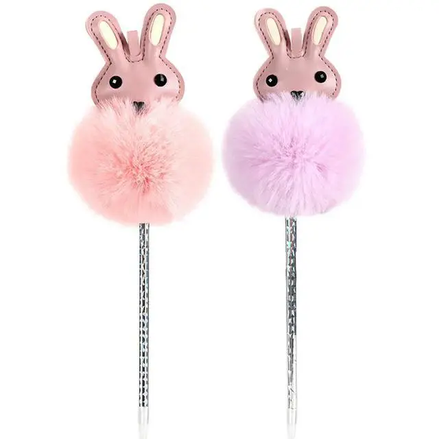Alt view image 3 of 3 - 6Pcs Rabbit Gel Pen Soft Touch Kids Pen Set Smooth Ink Flow Writing Tool Creative Design Fun Stationery for Little Ones Gift