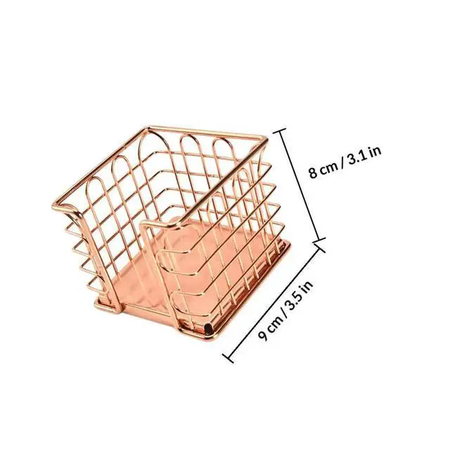Alt view image 2 of 3 - 1Pcs Rose Gold Desktop Organizing Box l Box for Pens Business Office Supplies Study Room Bedroom Library Creative