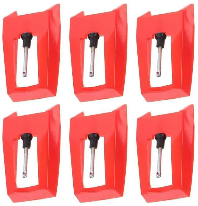 Main image of 6Pcs Stylus Needle Phonograph Replacement Stylus for Vinyl Record Player Turntable Needle Pickup Accessory Replacement Pickup