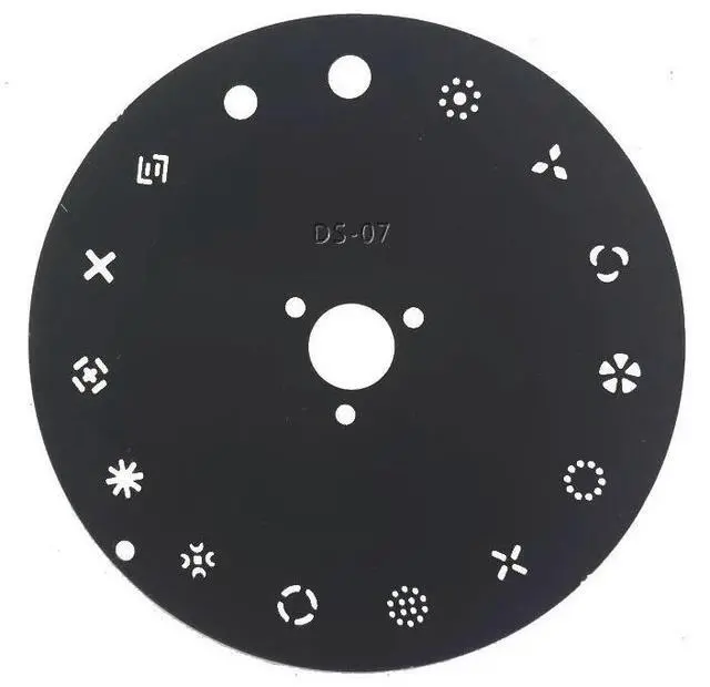 Main image of 2PCS/LOT DS-07 9.39cm Out Diameter Gobo Wheels LED Spot Moving Head Light FIxied Pattern Gobo Wheel