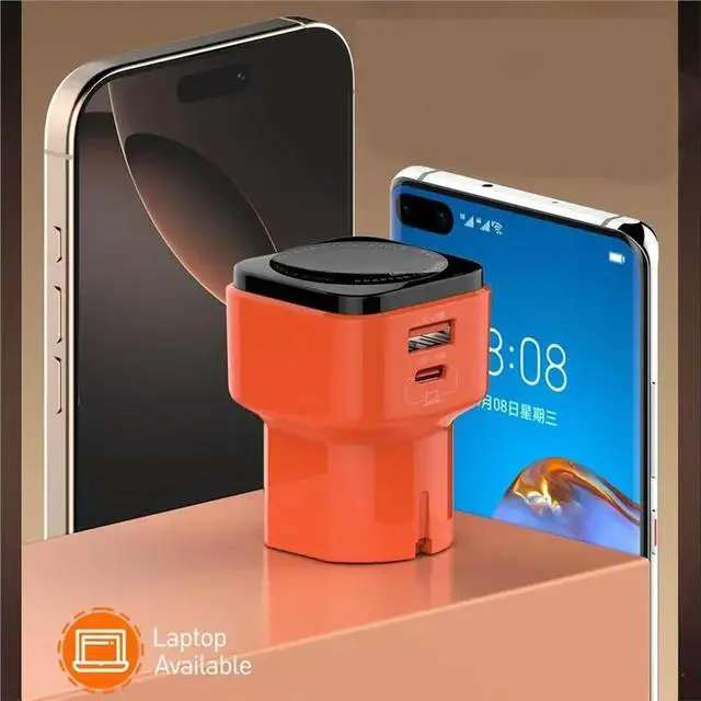 Alt view image 3 of 3 - PD 45W Turbo US EU UK AUS Kr Plug All In One Universal Travel Adapter C Fast Charging Usb Charg