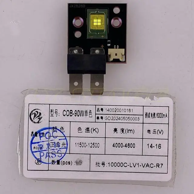 Alt view image 2 of 3 - High Power LED Stage Light 90W 14-16V Cold White Luminous For Moving Head Disco DJ Lamp Accesso