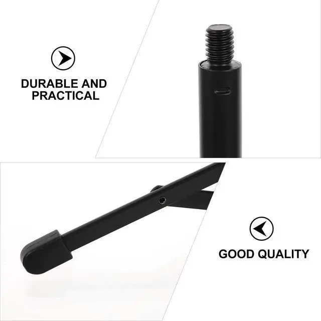 Alt view image 3 of 3 - Professional Desktop Microphone Tripod Stand Adjustable Height Stable Foldable Mic Support for Online Chat Podcasting Streaming
