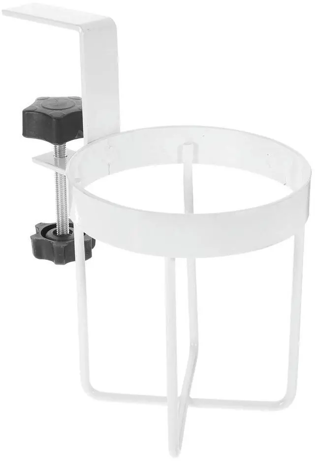 Main image of Desktop Cup Holder Clip l Beverage Holder No Drilling Adjustable Table Edge Clip for Cup Bottle Organizer