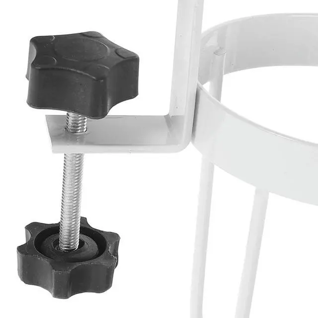 Alt view image 2 of 3 - Desktop Cup Holder Clip l Beverage Holder No Drilling Adjustable Table Edge Clip for Cup Bottle Organizer