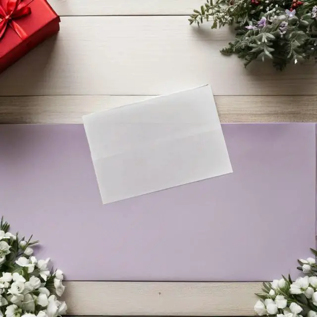 Alt view image 3 of 3 - 50Pcs Tracing Paper Envelopes Blank Translucent Parchment Jackets for Wedding Invitations Greeting Cards Birthday Party Holiday