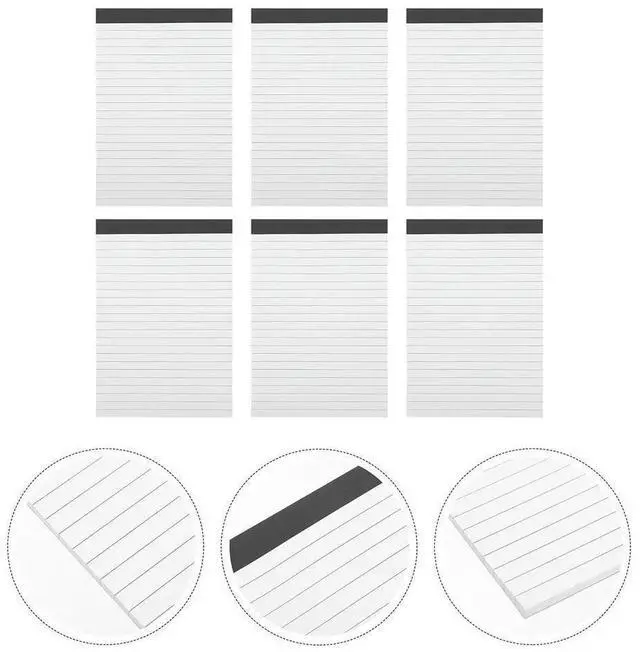 Alt view image 3 of 3 - 6 Books A5 Memo Notepads Tear-Off Note Pads Daily Planner Notebook Office School Supplies to Do List Memo Pad