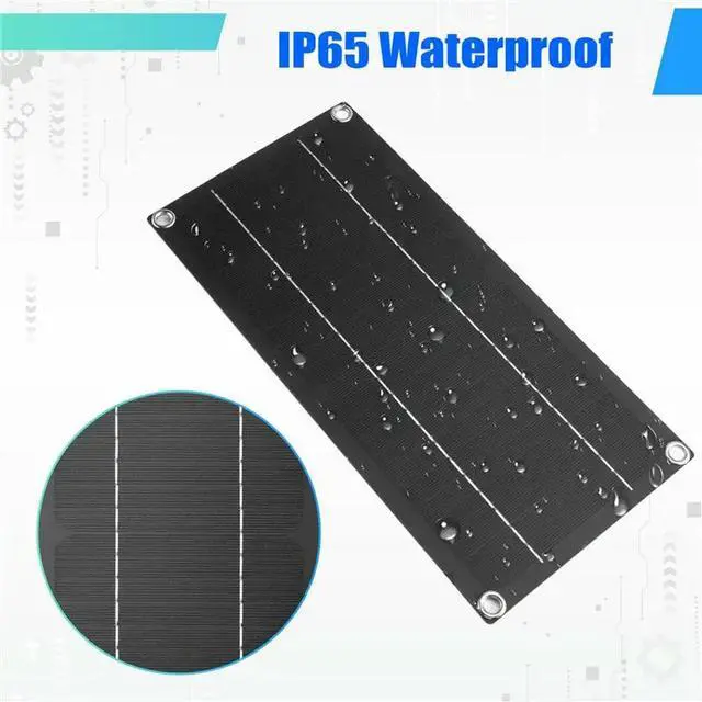 Alt view image 3 of 3 - 12W Monocrystalline Solar Panel Kit Outdoor Solar Panel For Outdoor Caravan Caravans