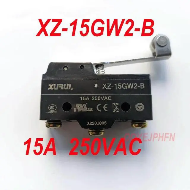 Main image of For XURUI Microswitch XZ-15GW2-B 15A 250VAC Drum Handle Type Travel Switch Silver Contact Long Life