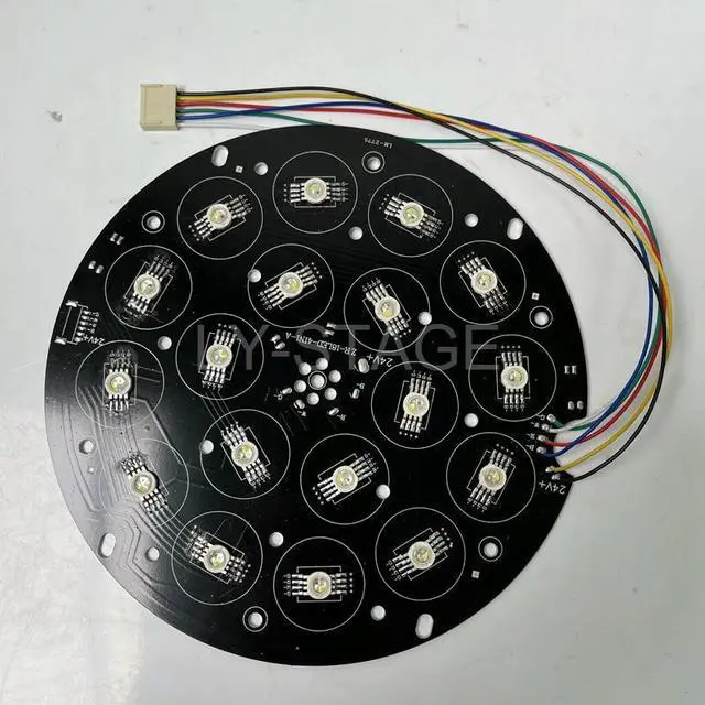 Alt view image 3 of 3 - 194mm Diameter RGBW 18X12W 4in1 24V LED PAR Light Bare Panel Board for LED Par Light Repair
