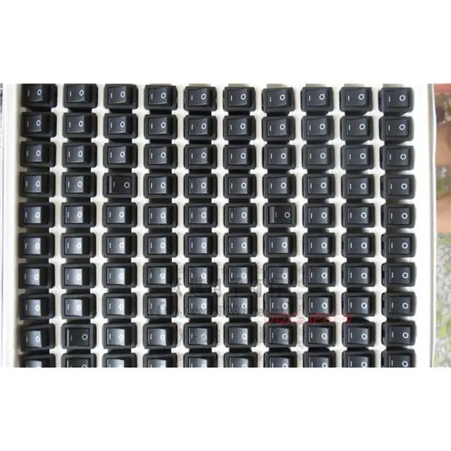 Alt view image 2 of 3 - For 7201BT boat-shaped LCD TV printer power switch 2-position 4-pin rocker arm switch 10A