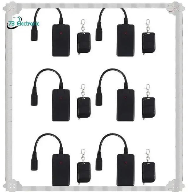 Main image of 6X 3 Pins XLR Remote Control Receiver For Smoke Fog Machine DJ Stage Controller Receptor Fogging 400W