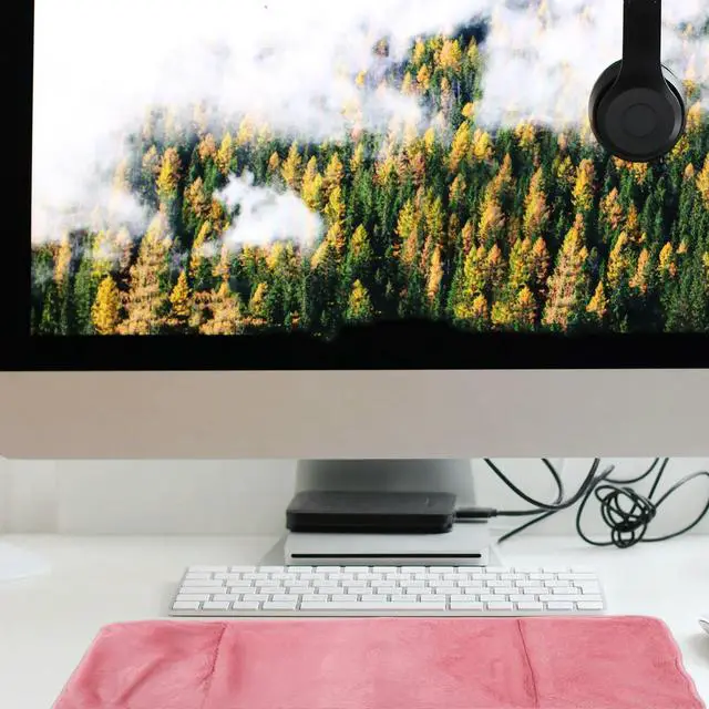 Main image of 1Pcs Desktop Warm Mouse Pad Keyboard Cushion for Cold Season Smooth Precise Control Ergonomic Wrist Posture Support Computer