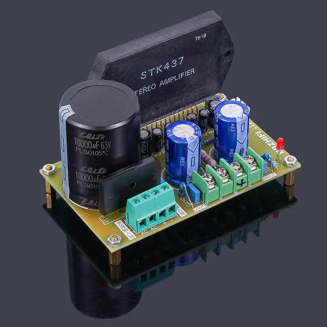 Alt view image 2 of 3 - Classic single ended OTL circuit STK thick film STK437 amplifier board DIY finished board ,strong gallbladder flavor and sweet