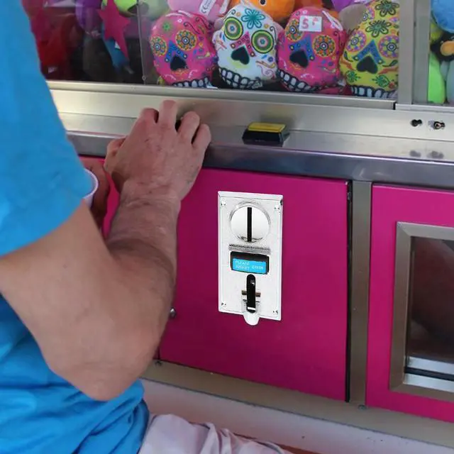 Alt view image 3 of 3 - Electronic Coin Selector Roll Down Type Multi Denomination Acceptance for Vending Machine Arcade Game Washing Machine Parts