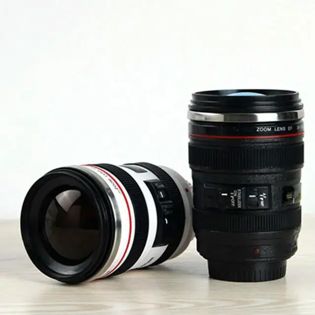 Alt view image 3 of 3 - Camera Lens Water Cup White Stylish Cup for Home Office Hotel Tea Mug Camera Lens Water Container