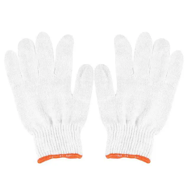 Alt view image 2 of 3 - 24Pairs Cotton Yarn Anti-Slip Gloves our Protection Skidproof Hand Safety Gloves Reliable Fabric No Odor Industrial