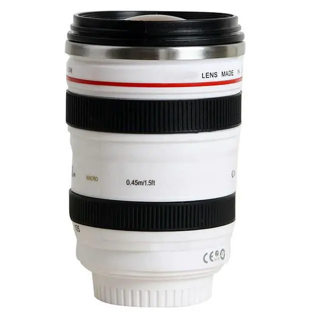 Alt view image 2 of 3 - Camera Lens Water Cup White Stylish Cup for Home Office Hotel Tea Mug Camera Lens Water Container