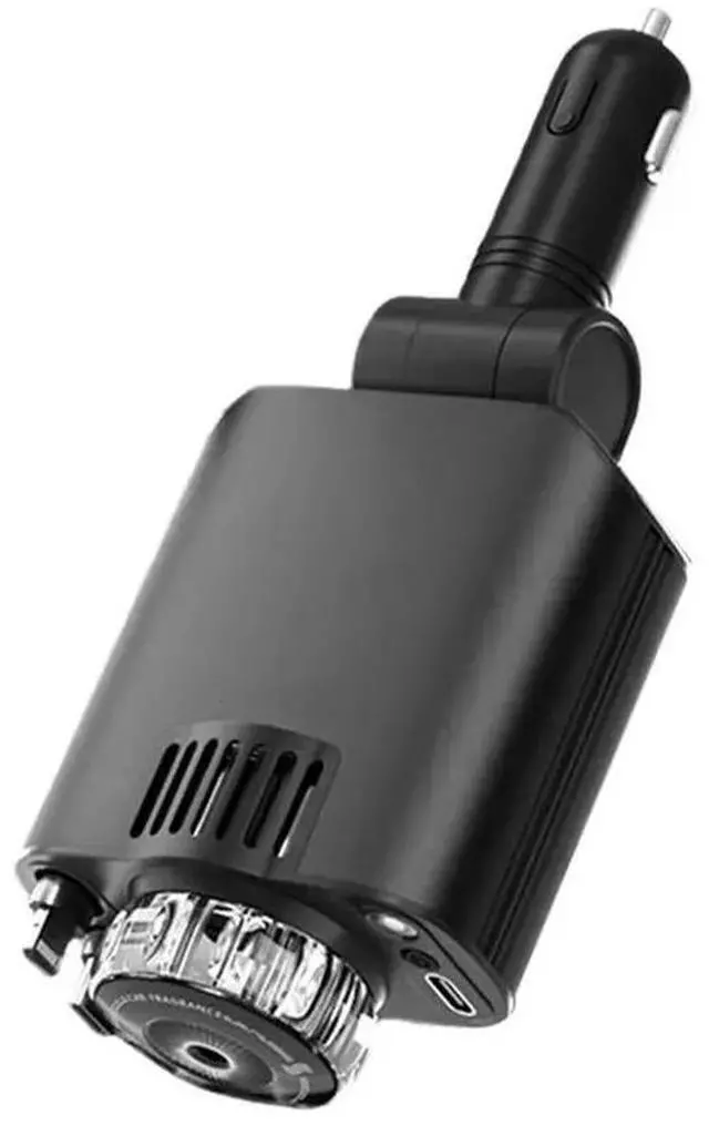 Main image of Fast Car Adapter(5 In 1), 69W Retractable Charging Cable Featuring Aromatherapy And Starlight L/C Cable