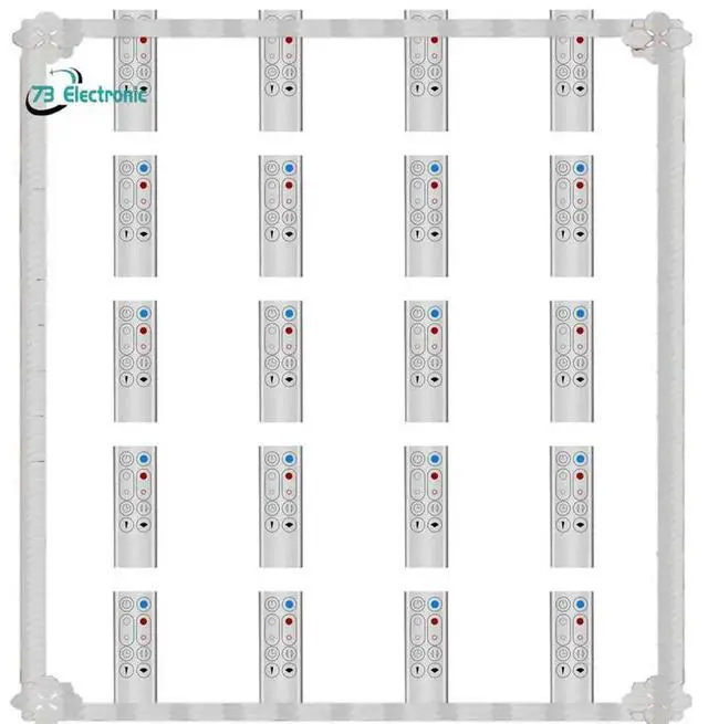 Main image of 20X Replacement Remote Control for AM09 HP00 HP01 Air Purifier Leafless Fan Silver Universal Remote Control