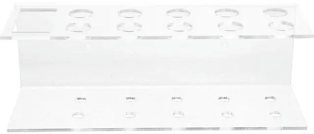 Main image of 10-Hole Acrylic Marker Holder Clear Desk Pen Rack for Markers Pencils Writing Tools Office School Multifunctional