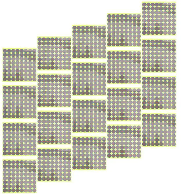 Main image of 20 Sheets Target Stickers Professional Fluorescent Round Adhesive Spots Target Pasters for Shooting Skills Improvement