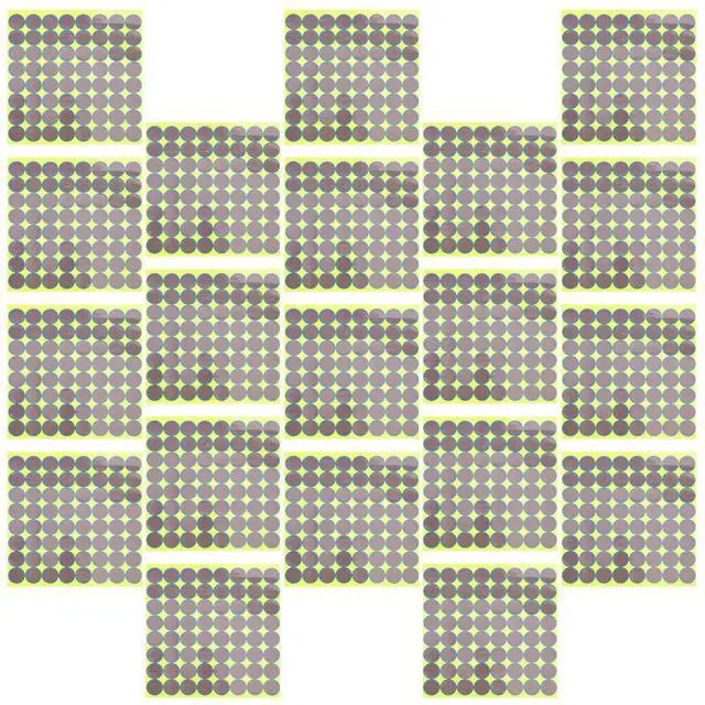 Alt view image 2 of 3 - 20 Sheets Target Stickers Professional Fluorescent Round Adhesive Spots Target Pasters for Shooting Skills Improvement