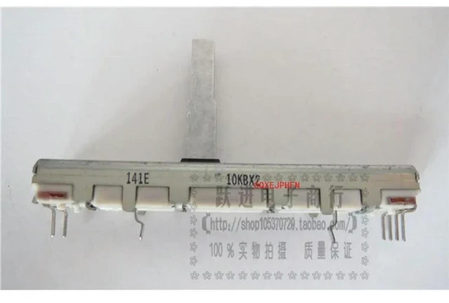 Alt view image 2 of 2 - For ALPS Pioneer 6 Cm B10KX2 Dual Direct-slip Fader Potentiometer, Shank Length 20MM
