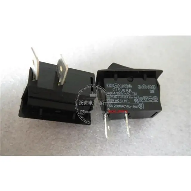 Alt view image 3 of 3 - For ARCOLECTRIC C1500AR Ship Switch 2 Pin 2 Gear Rocker Arm Power Switch 16A