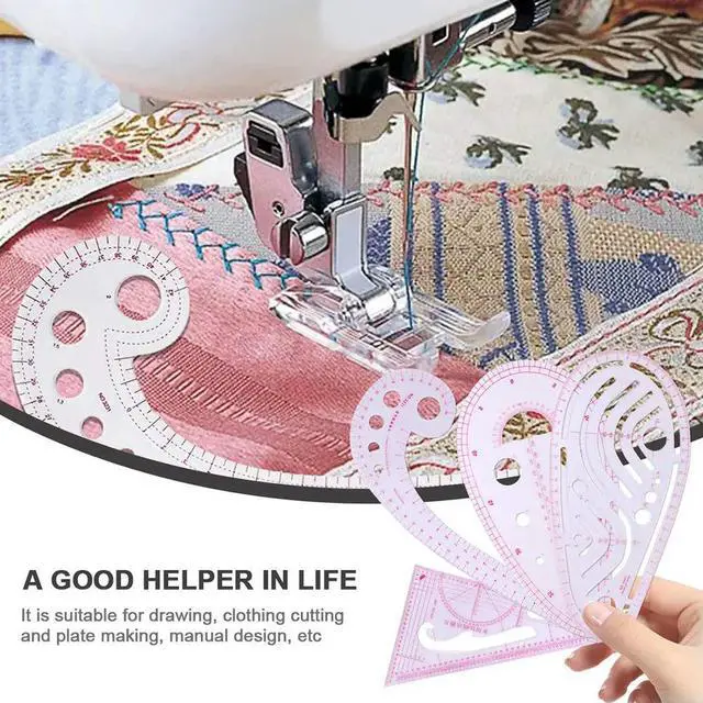 Alt view image 3 of 3 - 9Pcs Measuring Ruler Set French Metric Curve Shape Sewing Tools Tailor DIY Clothes Design Pattern Making Accuracy