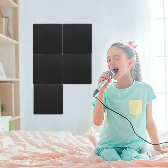 Alt view image 3 of 3 - 6Pcs Sound-Absorbing Foam Panel High-Soundproof Padding for Recording Studio Noise Reduction Wall Tile