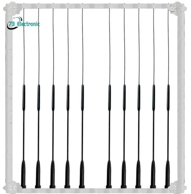 Main image of 10X RH-901S Antenna VHF UHF 144/430/900Mhz MALE Dual-Band Antenna For Walkie-Talkie Baofeng UV-3R Two-Way Walki