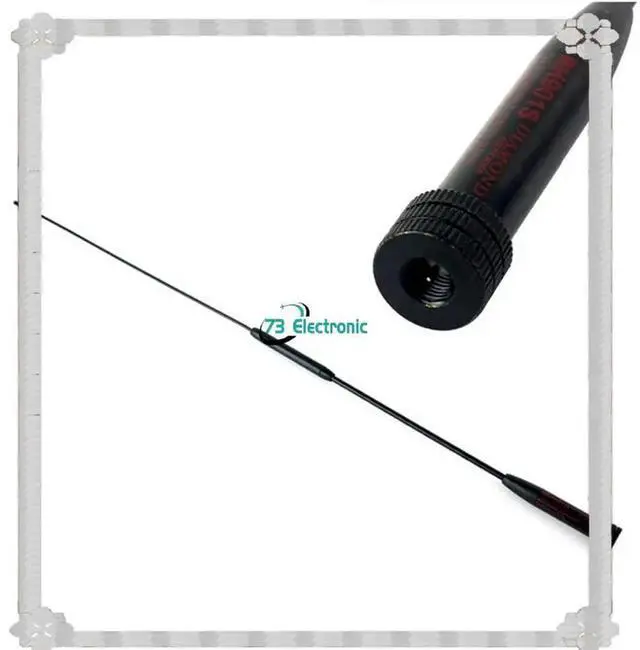 Alt view image 3 of 3 - 10X RH-901S Antenna VHF UHF 144/430/900Mhz MALE Dual-Band Antenna For Walkie-Talkie Baofeng UV-3R Two-Way Walki