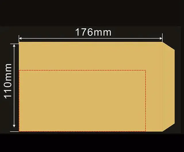 Alt view image 3 of 3 - 2Sets Kraft Paper Envelopes Mini Size Solid Color for Greeting Cards Gift Tags Wedding Stationery Mini Envelopes