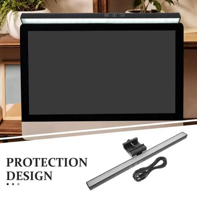 Alt view image 2 of 3 - Computer Monitor Light Bar Timing Dimmable Eye Protection Screen Bar Lamp Non Flicker Touch Monitor Light