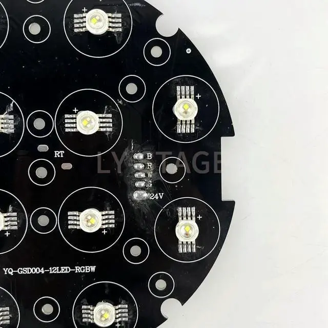 Alt view image 2 of 3 - 12X10W RGBW 4IN1 Led Par Lamp Bead Source Board Aluminum Stage Light Led Moving Head LighT