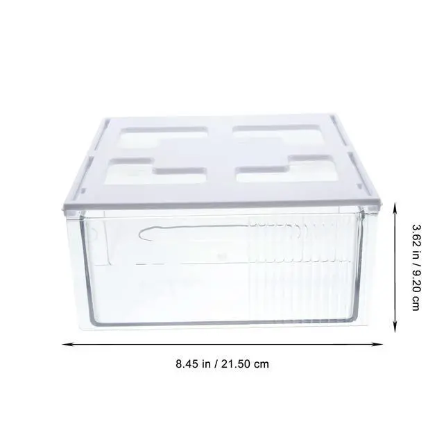 Alt view image 3 of 3 - Under Desk Box Invisible Drawer Organizer Self Adhesive Large Capacity Under Table Hidden Organizer for Desk